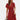 Navy blue striped V-neck sleeveless blouse shown on a mannequin, highlighting the neckline, shoulders, and waist area.