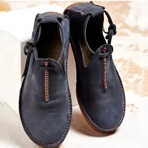 Navy Blue Suede Leather Chukka Boots - Men's Fashion Ankle Shoes