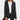 Black women's hooded parka jacket with long sleeves, featuring a button-up front, water-resistant fabric, and a fitted waist design.