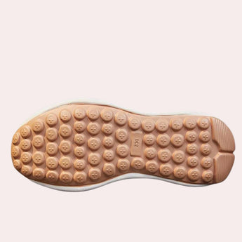 Navy blue zipper wedge sneakers with a chunky platform sole, featuring synthetic rubber material and a fashionable design suitable for outdoor wear.