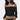 Black off-shoulder long sleeve crop top in XL, styled with matching shorts, showcasing stylish fall fashion with emphasis on shoulder and neckline design.