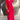 Pink and red Bohemian tiered midi dress in a vintage chic style, featuring a one-piece design with a fitted waist, flowing skirt, and elegant sleeves, suitable for formal wear.