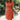 Olive green linen knee-length A-line dress featuring a V-neck and short sleeves, shown in an orange color variant, size XL.