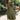 Olive green knee-length A-line dress made of linen featuring a V-neck and short sleeves, displayed in a light green color and XL size.