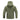 Olive green tactical fleece hoodie with a full zipper, long sleeves, and a high collar, designed as an insulated military jacket.