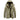 Olive green waterproof insulated men's tactical winter parka with a hood, featuring long sleeves, multiple pockets, and a durable collar. The parka is designed for cold weather, combining functionality and style.
