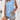 Blue criss-cross back sleeveless tank top for women, showcasing a summer fashion style.