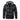 Orange hooded jacket with leather accents, urban style winter coat in Nero color, size 3XL, displayed on a mannequin showcasing the jacket's sleeve, collar, and neck detail.