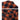 Men's orange plaid flannel shirt made of cotton with a tartan pattern and pockets, displayed against a rustic wooden background.
