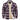 Men's red and orange plaid flannel shirt in a cotton tartan pattern, featuring long sleeves, a collar, and front pockets, available in size 5XL.