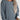 Oversized blue corduroy pullover for women, featuring long sleeves and a relaxed fit with a classic crew neck design.