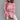 Oversized pink chunky knit turtleneck sweater in 3XL size worn by a woman, showcasing the sleeves, shoulder, and neck area. The sweater is part of women's winter fashion, emphasizing a cozy and stylish design.