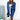 Oversized grey hoodie dress in a cozy knit fabric with pockets, displayed in a blue color and XL size, featuring long sleeves, a neckline with a collar, and a relaxed fit.
