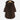 Oversized hooded knit sweater coat in chunky taupe, featuring a relaxed 3XL fit with long sleeves, a cozy collar, and large front pockets, perfect for winter layering.