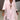 Oversized pink linen blouse with a casual chic bohemian style, featuring a collar, long sleeves, and a loose fit for a comfortable summer look.