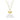 Designer gold floral pendant necklace with pearl centerpiece by YA-CHAN, featuring an intricate chain and stylish fashion accessory design.
