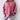 Pink oversized V-neck linen blouse for women, featuring a relaxed fit with long sleeves, shown in a rose color and size XL.