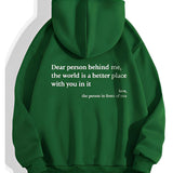 Pink tie-dye hoodie with long sleeves and a comfortable jersey fabric, featuring a motivational quote in magenta font.