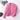 Pink 3XL women's lightweight quilted jacket with a diamond pattern and long sleeves.