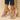 Pink women's espadrille wedge sandals with a suede strap and ankle chain, size 40, displayed against a neutral background.