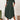 Dark green plus size loose fit midi dress featuring a casual and oversized design, highlighting the one-piece garment with short sleeves and a comfortable waistline, suitable for summer wear, displayed on a standing figure.
