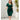 Plus size olive green knee-length bodycon dress featuring a stylish and casual design, with short sleeves and a flattering fit around the waist, suitable for day wear.