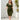Plus size olive green knee-length bodycon dress featuring a stylish and casual design with a fitted silhouette, short sleeves, and a round neckline.