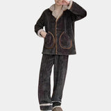 A cozy plush teddy bear jacket made from warm sherpa fleece designed for women, featuring a stylish collar and long sleeves, perfect for winter wear.