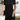 Puffed sleeve satin black cocktail dress with a chic evening wear design, featuring a flattering neckline and fitted waist, perfect for formal occasions; displayed in the Nero color and size 3XL.