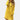 Yellow women's long sleeve hoodie dress in XL size, featuring a comfortable and stylish design with a collar, waistline, and knee-length fit.