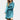 Blue women's long sleeve hoodie dress in size XL, featuring a comfortable and stylish design with an azure hue, a neckline with a collar, and a defined waist. The dress is perfect for a casual day out.