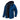 Men's insulated winter coat featuring a red flannel design with tartan pattern, hood, and long sleeves, shown in Black Blue color variant, size 4XL.