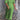 Green maxi dress with puff sleeves and a square neck, featuring studded pockets. The dress is styled for a 5XL size, depicted on a standing model, showcasing the dress's one-piece garment design.
