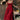 Red midi dress with spaghetti straps, featuring a vintage-style design suitable for tea parties; shown in size XL against a wooden background.