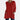 A red oversized tunic sweater for women, featuring long sleeves, a comfortable loose fit, and convenient pockets, ideal for fall fashion. The sweater is styled on a mannequin in a 3XL size, showcasing its relaxed shoulder and round neckline design.
