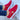 Red slip-on platform sneakers with breathable cut-out design and gold chain detail, shown in size 42.