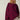 Red and white striped long sleeve crew neck blouse with button cuffs, shown in a red wine color and XL size.