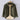 Reversible men's two-tone jacket in beige and white with a contrasting collar, featuring buttons and sleeves, size 3XL.