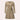 A ribbed black wrap dress featuring long sleeves and a V-neck in a skater style, shown in a khaki color and XL size.