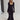 Ribbed V-neck cream maxi sweater dress with long sleeves, styled for fall fashion, shown in a Nero color in size L.