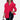 
A red long sleeve blouse for women featuring a v-neck design and elegant ruffles, suitable for office wear. The blouse is in size 3XL.