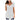 Royal Blue Women's Pleated Scoop Neck Blouse with Short Sleeves, shown in White, Size 2XL, Casual Summer Top with Comfortable Fit.