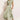 Light green satin wrap midi dress with cap sleeves and a button-up front, designed for parties, shown in size XL.