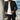 Black slim fit men's blazer for autumn fashion in size 3XL, featuring a classic collar, long sleeves, and a tailored waist for a modern, formal look.