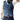 Slim-fit denim vest in a stylish blue with button-up design, suitable for men. The model is wearing the vest in Azzurro color, size 3XL, over a dress shirt, captured in a mirror reflection with visible sleeves and collar.