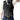 Slim-fit denim vest for men in stylish blue, featuring a button-up design. The model is wearing a Nero 3XL size, paired with a dress shirt.