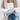 Striped khaki color block sweater for women, featuring a fall fashion design in a knitwear top style, shown in size 3XL. The sweater is paired with jeans, highlighting the shoulder and arm details.