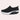 Stylish black slip-on mesh sneakers with air-cushion sole designed for comfort and performance, featuring a sleek and sporty design suitable for walking, running, and other athletic activities.