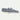 Stylish grey suede men's slip-on loafers in yacht blue, lightweight casual shoes, size 45.