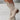 Stylish white perforated Western ankle cowboy boots for women in khaki color, displayed in a size 43.